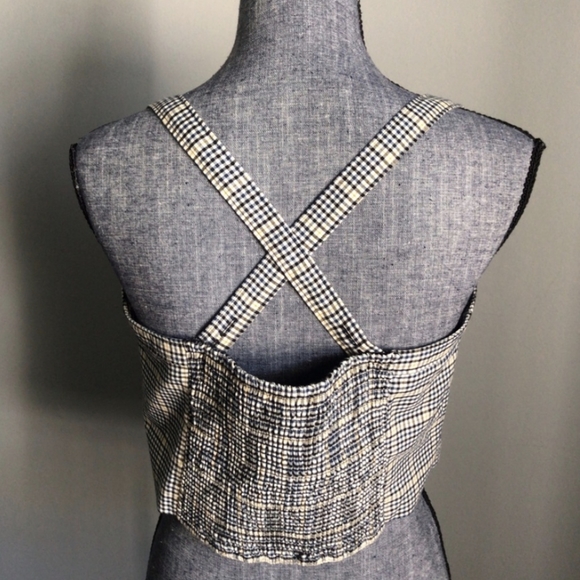 NWT Abercrombie Button Crop Top - Picture 4 of 6